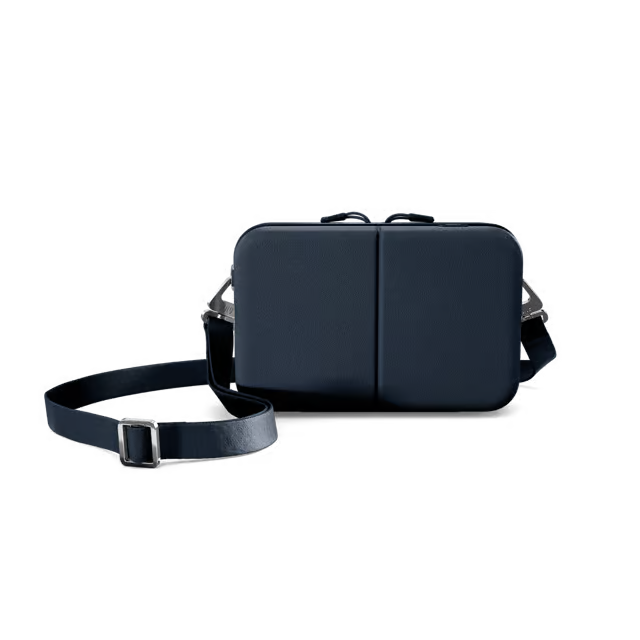 1L Hard Shell Mini Crossbody Case with Detachable Strap