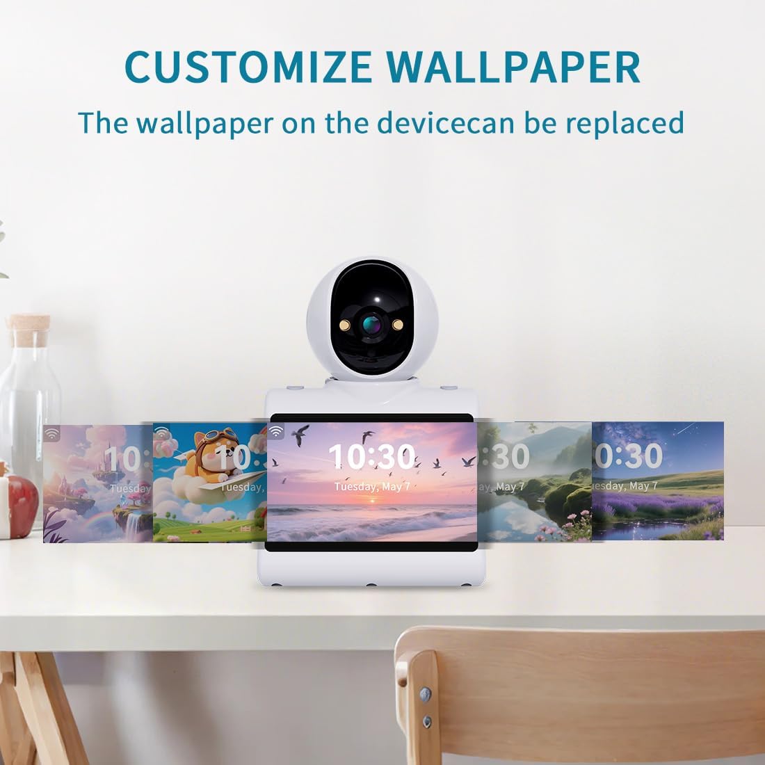 Two Way Video Camera,Indoor Home Security Cameras Pet Dog Camera with Phone App,Motion for Elderly/Nanny/Pet/Dog/Baby,Audio Call