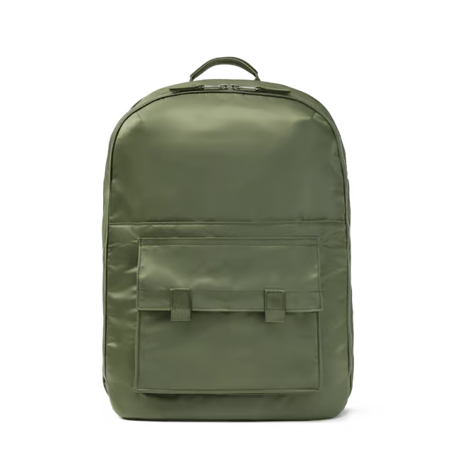 21L Lightweight Technical Nylon Travel Backpack with 16-inch Laptop Slot & Luggage Sleeve