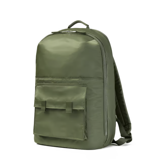 21L Lightweight Technical Nylon Travel Backpack with 16-inch Laptop Slot & Luggage Sleeve