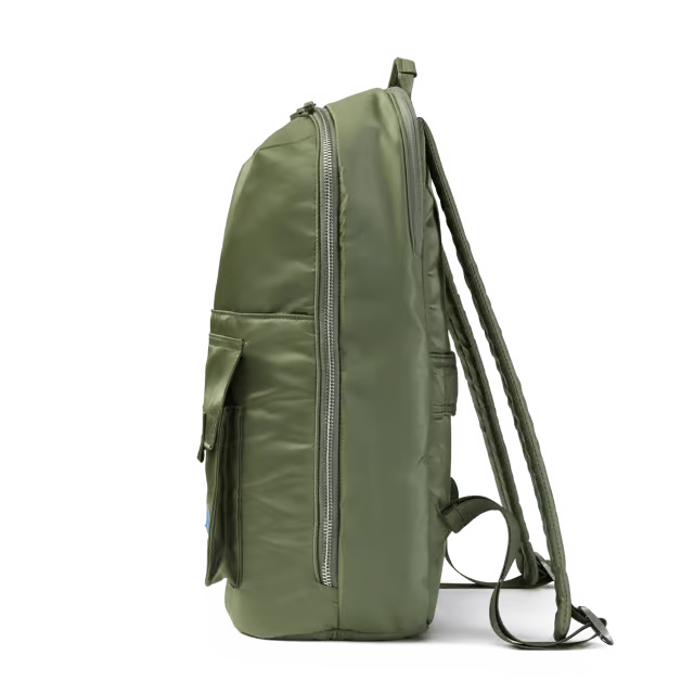 21L Lightweight Technical Nylon Travel Backpack with 16-inch Laptop Slot & Luggage Sleeve