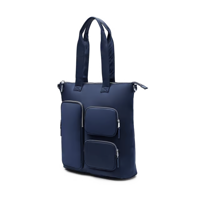 25L Lightweight Structured Nylon Vertical Tote Bag with 16-inch Laptop Pocket