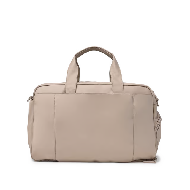 30L Technical Nylon Utility Weekender Duffle Bag with Shoe Compartment & Luggage Sleeve