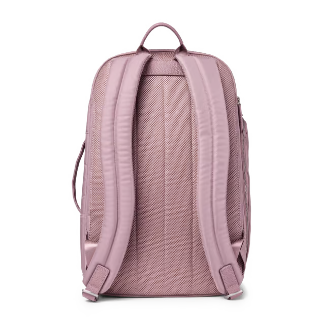 25L Water Resistant Twill Nylon Travel Backpack with 16-inch Laptop Slot & Compression Strap