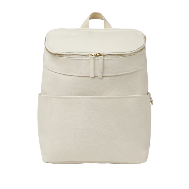 18L TPU-Coated Cotton Bucket-Style Daily Backpack with 16-inch Laptop Slot & Luggage Sleeve