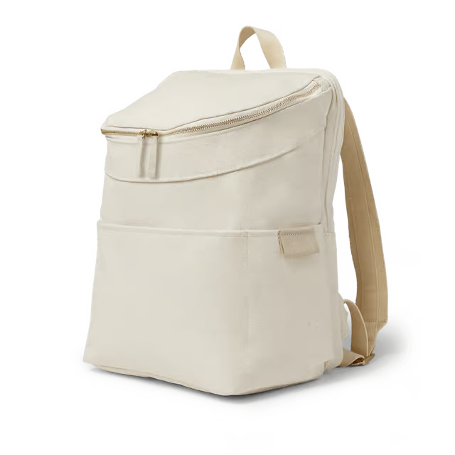 18L TPU-Coated Cotton Bucket-Style Daily Backpack with 16-inch Laptop Slot & Luggage Sleeve