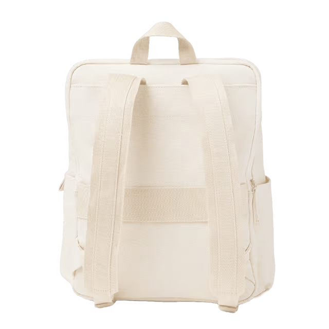 18L TPU-Coated Cotton Bucket-Style Daily Backpack with 16-inch Laptop Slot & Luggage Sleeve