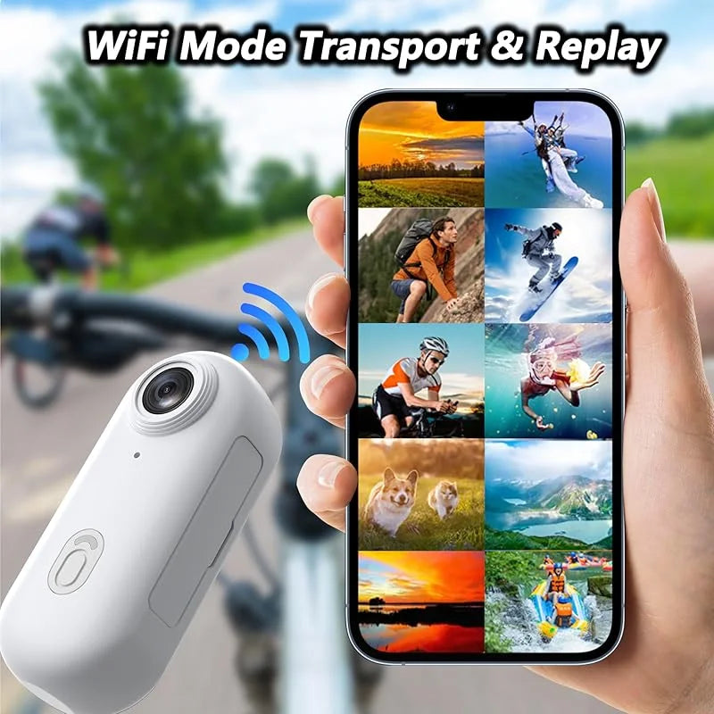 Mini Body Camera Small Body Camera 360° Rotatable Clip & Magnetic Lanyard Easy to use for Recording Life Traveling and Pet Walks