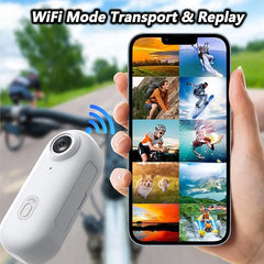 Mini Body Camera Small Body Camera 360° Rotatable Clip & Magnetic Lanyard Easy to use for Recording Life Traveling and Pet Walks