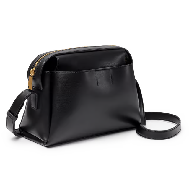 7L Soft Faux Leather Crossbody Bag with Standing Base