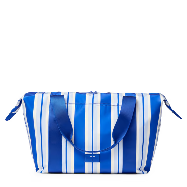 28L Washable Recycled Polyester Vacation Tote Bag with Luggage Sleeve